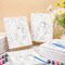 75 Pcs 15 Set Pre Drawn Canvas Kit for Painting Craft Sip and Paint Kit for Adults Cool Gentlemen and Lady Pre Printed Canvas Painting Favor for DIY Black History Month Gifts Adult's Date Party